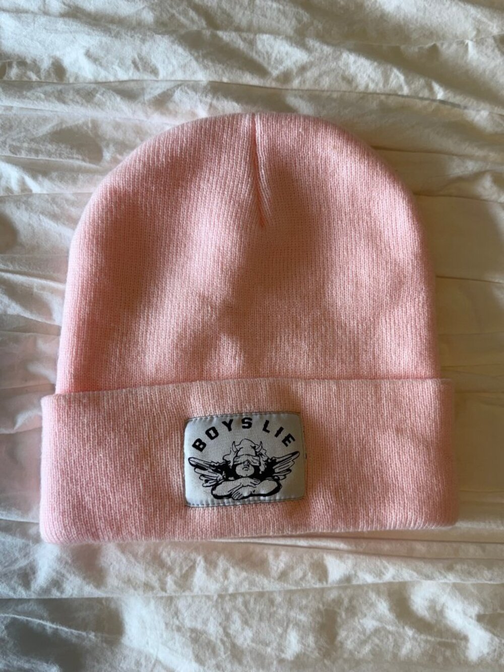 Boys Lie Pink Beanie Small